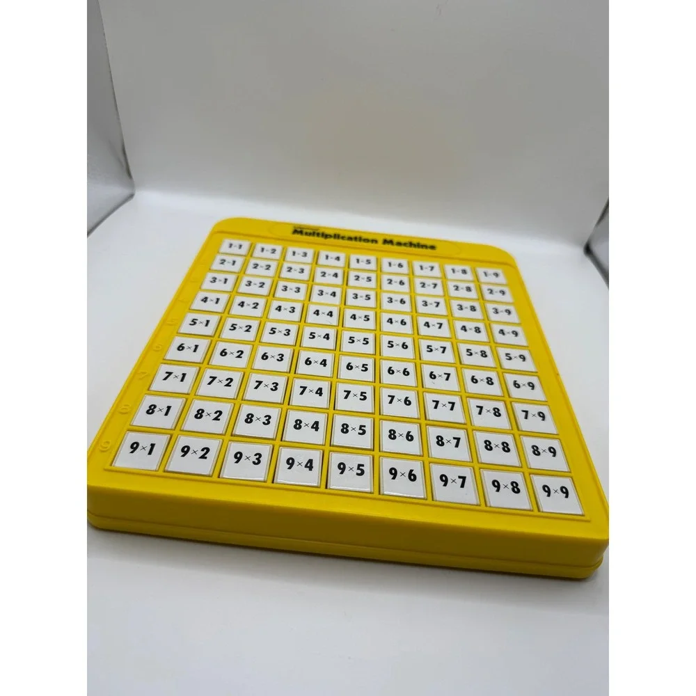 Lakeshore Multiplication Machine Math Learning Toy Educational Tool Yellow 1-9